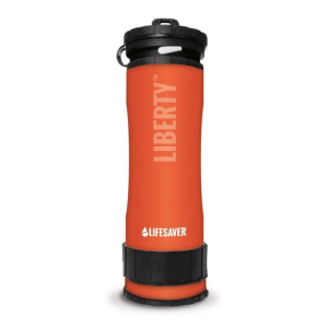 Портативна пляшка для очищення води LifeSaver Liberty Orange 0.4l
