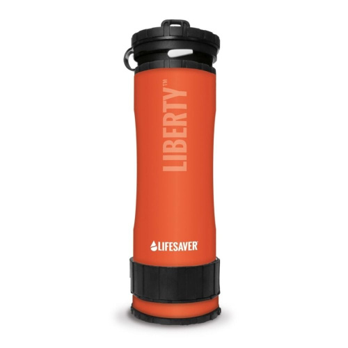 Портативна пляшка для очищення води LifeSaver Liberty Orange 0.4l