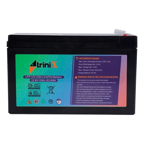 TRINIX LFP 12V12Ah LiFePo4 Акумуляторна батарея