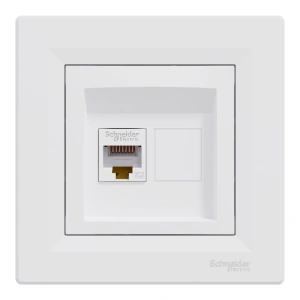Schneider Electric Asfora EPH4300121 RJ45 кат.5е UTP Розетка комп'ютерна одинарна