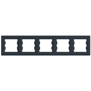 Schneider Electric Asfora EPH5800571 РАМКА П'ЯТИМІСНА ГОРИЗОНТАЛЬНА, АНТРАЦИТ