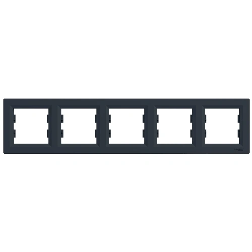 Schneider Electric Asfora EPH5800571 РАМКА П'ЯТИМІСНА ГОРИЗОНТАЛЬНА, АНТРАЦИТ