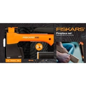 Fiskars XXS X5 1015617 1057913 Подарунковий набір (сокира + ніж + точилка)