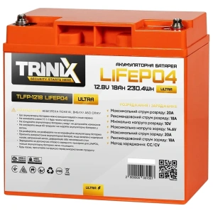 TRINIX TLFP-1218 Ultra 18А•г 12В Літієва акумуляторна батарея