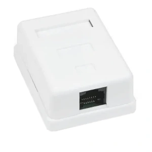 MB-UTP1 Розетка 1-портова RJ45 UTP, біла, 5E