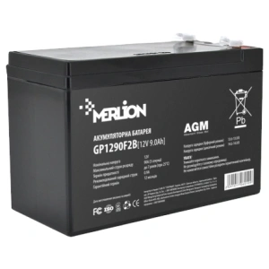 MERLION AGM GP1290F2B 12В 9А•г Акумуляторна батарея