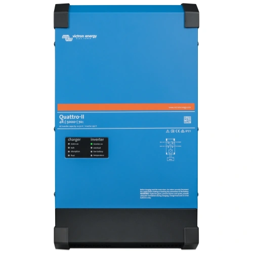 VictronEnergy Quattro-II 48/5000/70-50/50 однофазний чиста синусоїда Інвертор