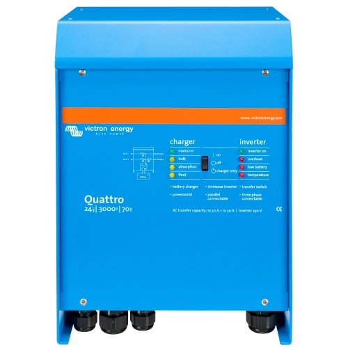 VictronEnergy Quattro 24/3000/70-50/50 однофазний чиста синусоїда Інвертор