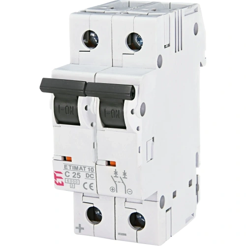 ЕТІ ETIMAT 10 DC 2p C 25A (6 kA) Автоматичний вимикач