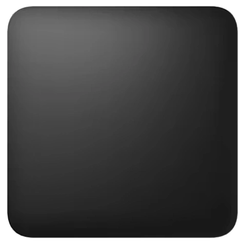 Ajax SoloButton (1-gang/2-way) [55] black для одноклавішного чи прохідного вимикача Кнопка