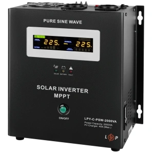 LOGICPOWER LPY-С-PSW-2000VA (1400Вт) MPPT 24В Джерело безперебійного живлення