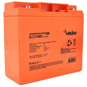 MERLION GL12170M5 17 A•год 12В гелева Свинцево-кислотна акумуляторна батарея