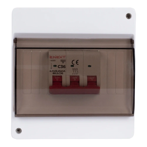 Enext e.plbox.stand.n.06k Корпус пластиковий 6-модульний навісний