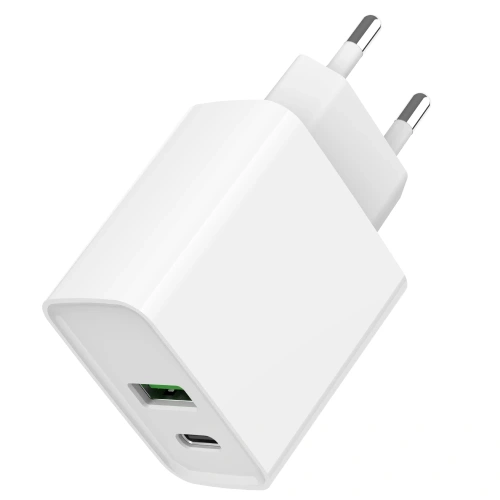 Gembird TA-UC-PDQC20-01-W 1 USB-A + 1 Type-C (PD20Вт + QC3.0 18Вт) Мережевий зарядний пристрій