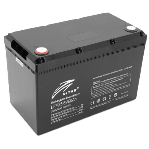 Ritar LFP25.6V50Ah 25.6В 50А•год 50А Літієва акумуляторна батарея