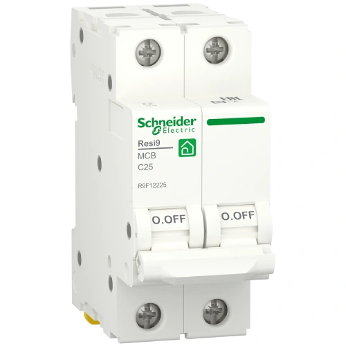 RESI9 25 А, 2P, крива С, 6кА Автоматичний вимикач Schneider Electric