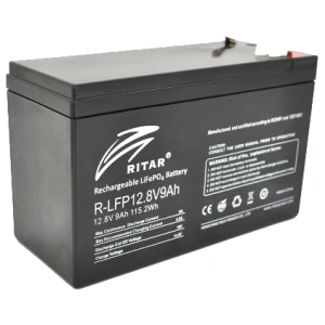 Ritar LiFePO4 12.8В 9А•г Літієва акумуляторна батарея