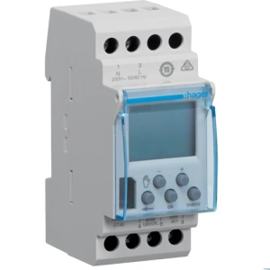 Hager EGN103 Таймер цифровий тижневий, 1-канал+Bluetooth, запас ходу 5 років