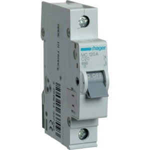 Hager In=20А «C» 6kA MC120A Автоматичний вимикач