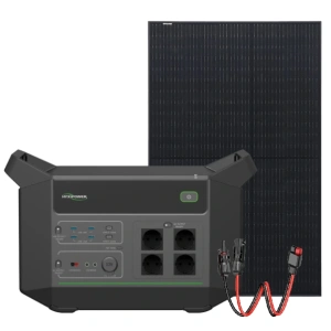 HYXiPower HYX-EA2500 + Risen Solar RSM40-8-400MB Full Black Система автономного живлення однофазна