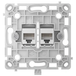 Ajax OutletCore (LAN) white Механізм інтернет розетки