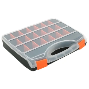 320 х 380 х 70 21 отделений Пластиковый ящик для инструментов