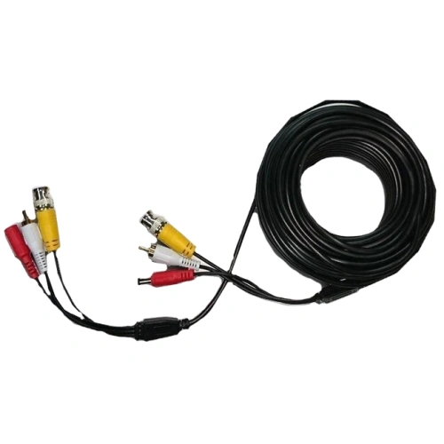 BNC + DC + AV Патчкорд комбінований коаксіальний + живлення + звук 20м