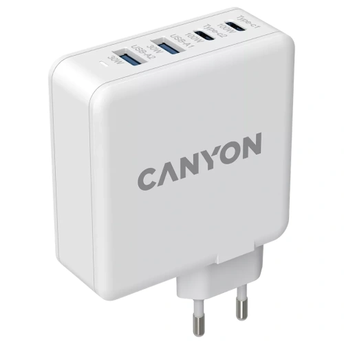 Canyon H-65 white (GAN 100W) Мережевий зарядний пристрiй