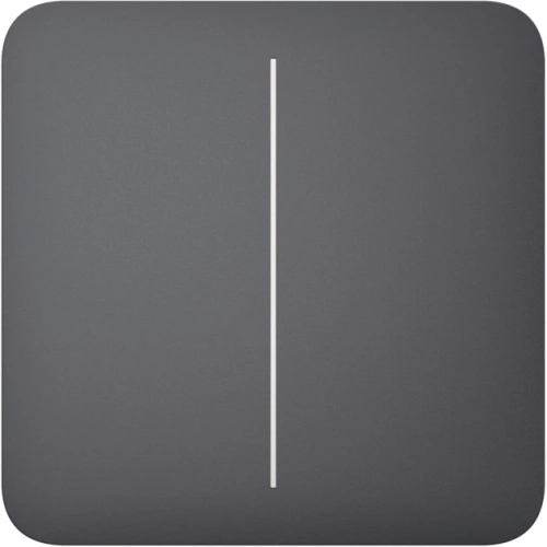 Ajax SoloButton (2-gang) [55] graphite кнопка Кнопка двоклавішного вимикача