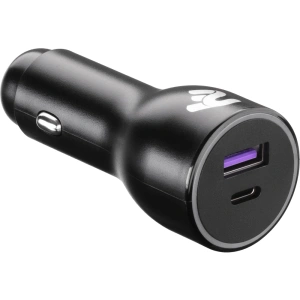 2E Dual USB Car Charger 38W USB-C Black (2E-ACR18PDQC-B) Зарядний пристрій автомобільний