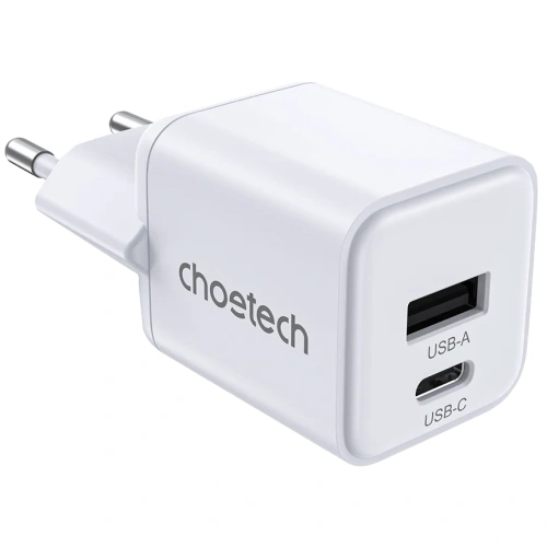 Choetech PD5012 mini White PD30W GAN A+C Адаптер