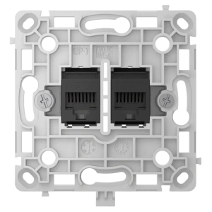 Ajax OutletCore (LAN) black Механізм інтернет розетки