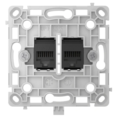 Ajax OutletCore (LAN) black Механизм интернет розетки