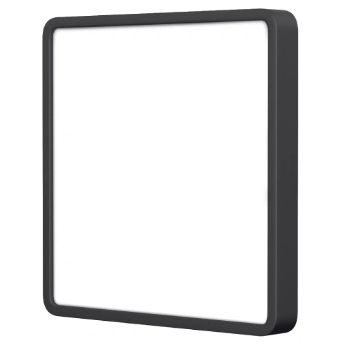 VIDEX 24W 5000K 220V LED світильник накладний квадрат Black