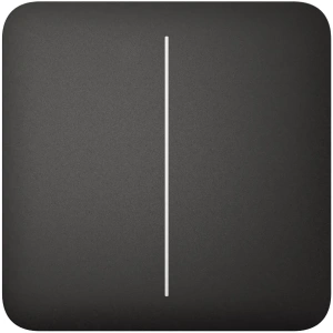 Ajax SoloButton (2-gang) [55] black двоклавішного вимикача Кнопка