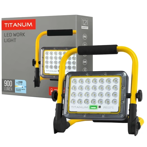 TITANUM TL-FA-105 LED прожектор акумуляторний IP65 20W 900Lm 5000K