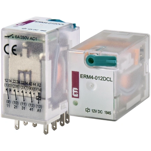 ЕТІ ERM4-012DCL 4p Реле електромеханічне