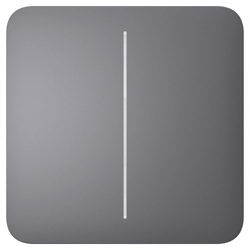 Ajax SoloButton (2-gang) grey Кнопка двоклавішного вимикача