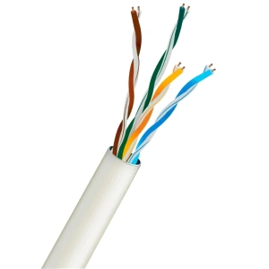 KRAFT UTP CAT5E CU 0.5 mm PVC Indoor White (305м) Кабель