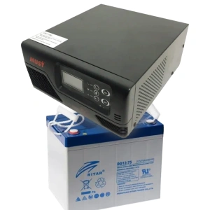 MUST EP20-R1000W + 12V 75Ah DG12-75 Комплект ДБЖ + АКБ