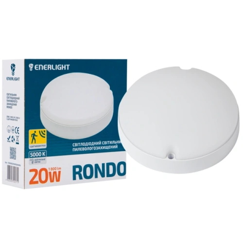 ENERLIGHT RONDO Світильник світлодіодний 20Вт 5000К IP65 з датчиком руху