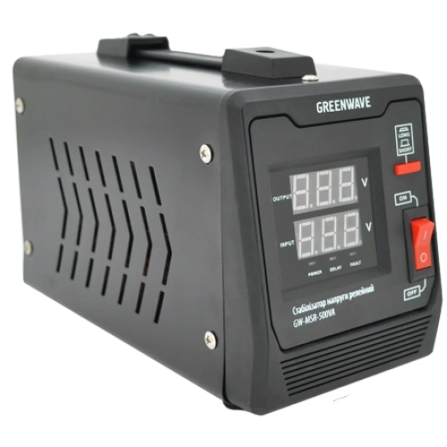 Green Wave Mauser 500VA (350Вт) Стабілізатор напруги релейний 1xShuko, DC140-260V, AC220, BOX, Q