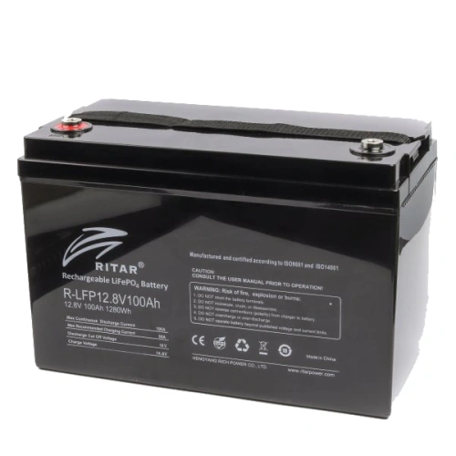 Ritar R-LFP12.8V100AH Акумуляторна батарея з bluetooth