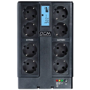 Powercom CUB-850N LCD Schuko Джерело безперебійного живлення