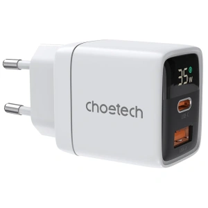 Choetech PD6052 White PD35W GAN A+C Адаптер