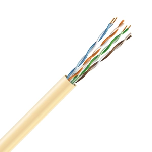 Кабель UTP Cat. 5e U/UTP LSZH мідь безгалогенна LSZH 4х2х24 AWG (70328) бухта 305м. Жовтий ЗЗКМ