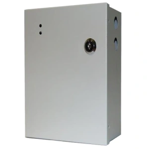 Бокс С с замком. Монтажный стальной бокс размером 300*300*105 мм под АКБ 18 А/г