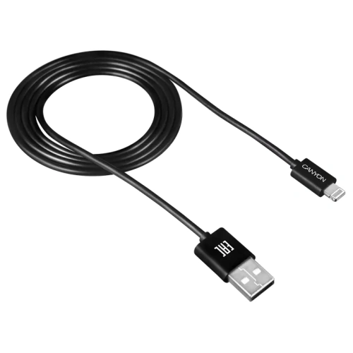 Canyon CFI1B black (Lightning - USB-A) 1м Кабель