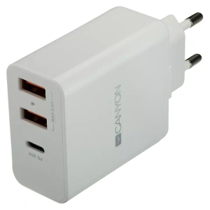 Canyon H-08 white (QC/PD 30W) Мережевий зарядний пристрiй