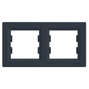 Schneider Electric EPH5800271 Asfora Рамка 2 поста антрацит горизонтальна